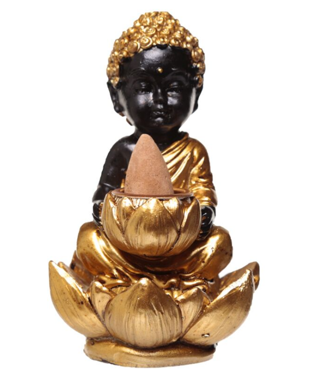 Brûleur d'Encens à Refoulement - Bouddha & Lotus