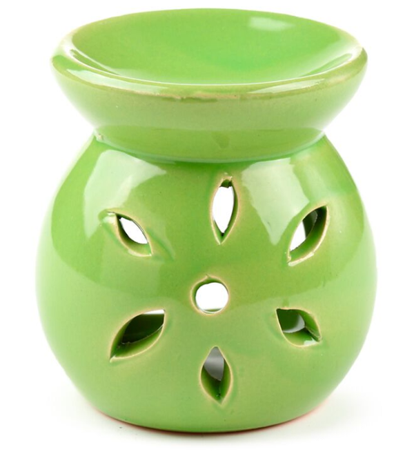Brûle Parfum Céramique Pétales vert