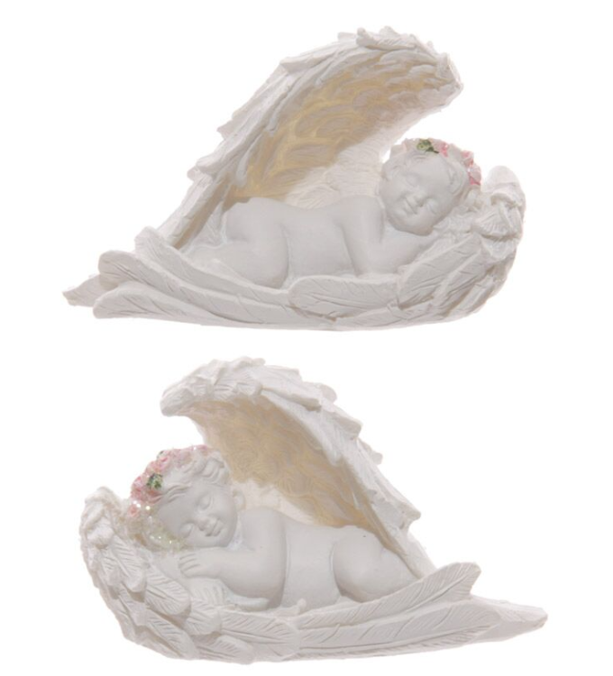 Chérubin assoupi avec roses A