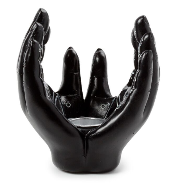 Porte-encens Brûleur d'Encens pour Cônes - Main Mantra Paume de Main Tarot Ouverte