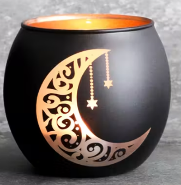 PORTE BOUGIE DESSIN LUNE