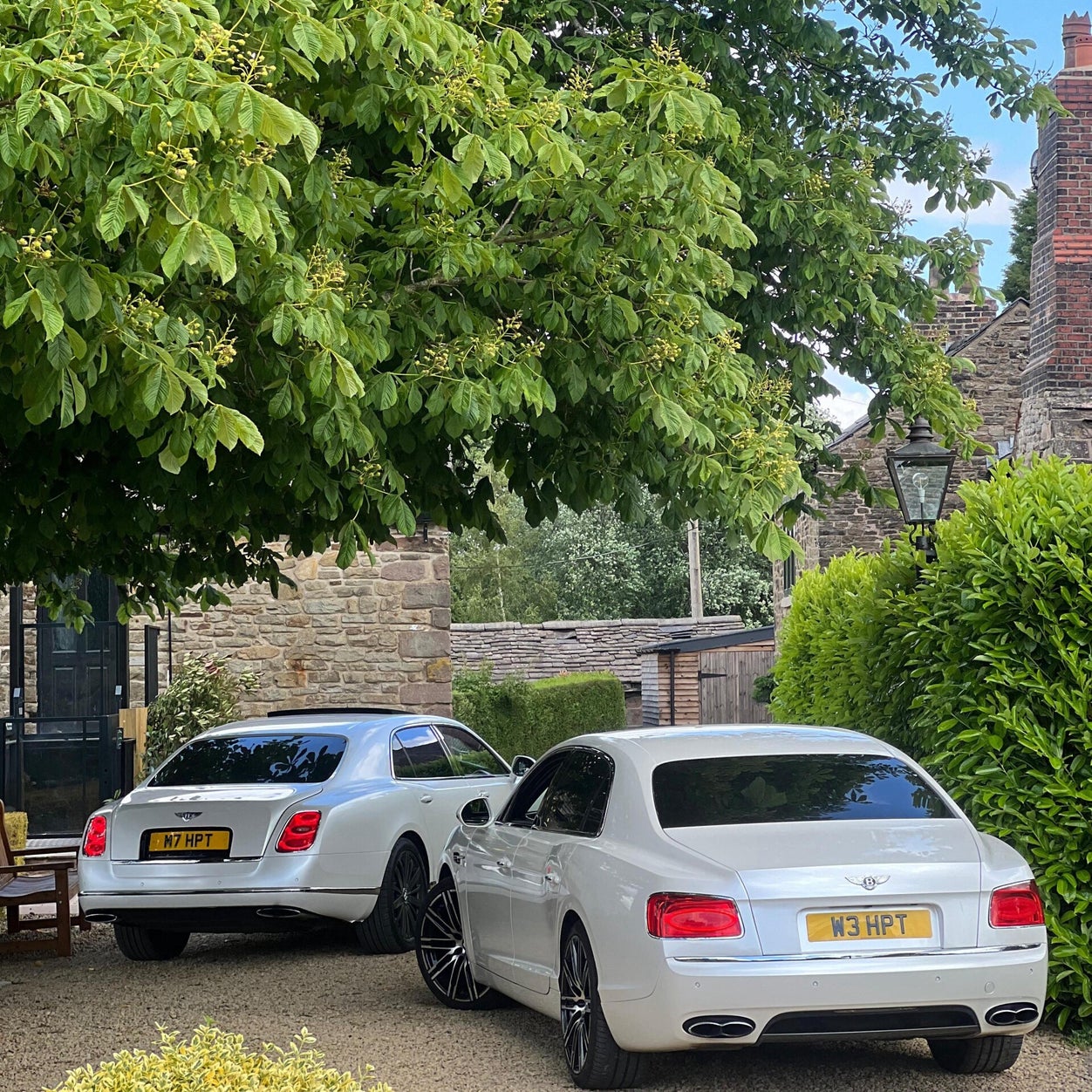 Bentley chauffeur cars from Hyde Platinum Travels presented for luxury wedding chauffeur services