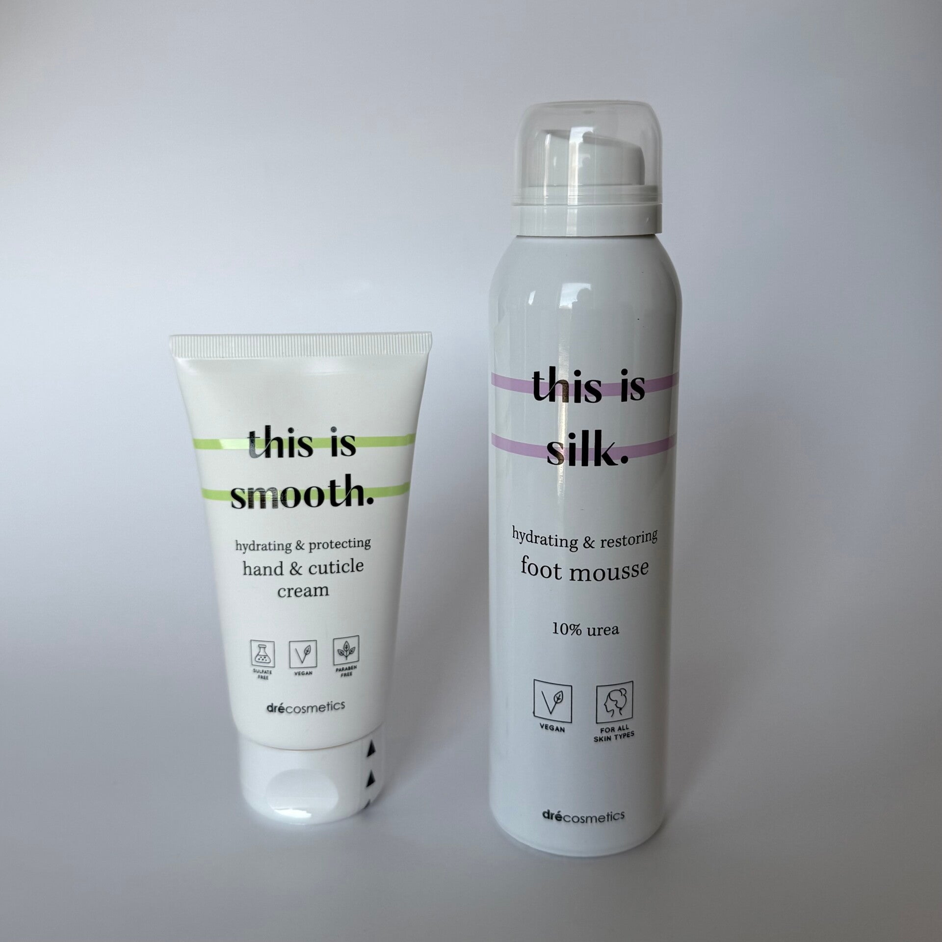 Duo - "this is silk." & "this is smooth."