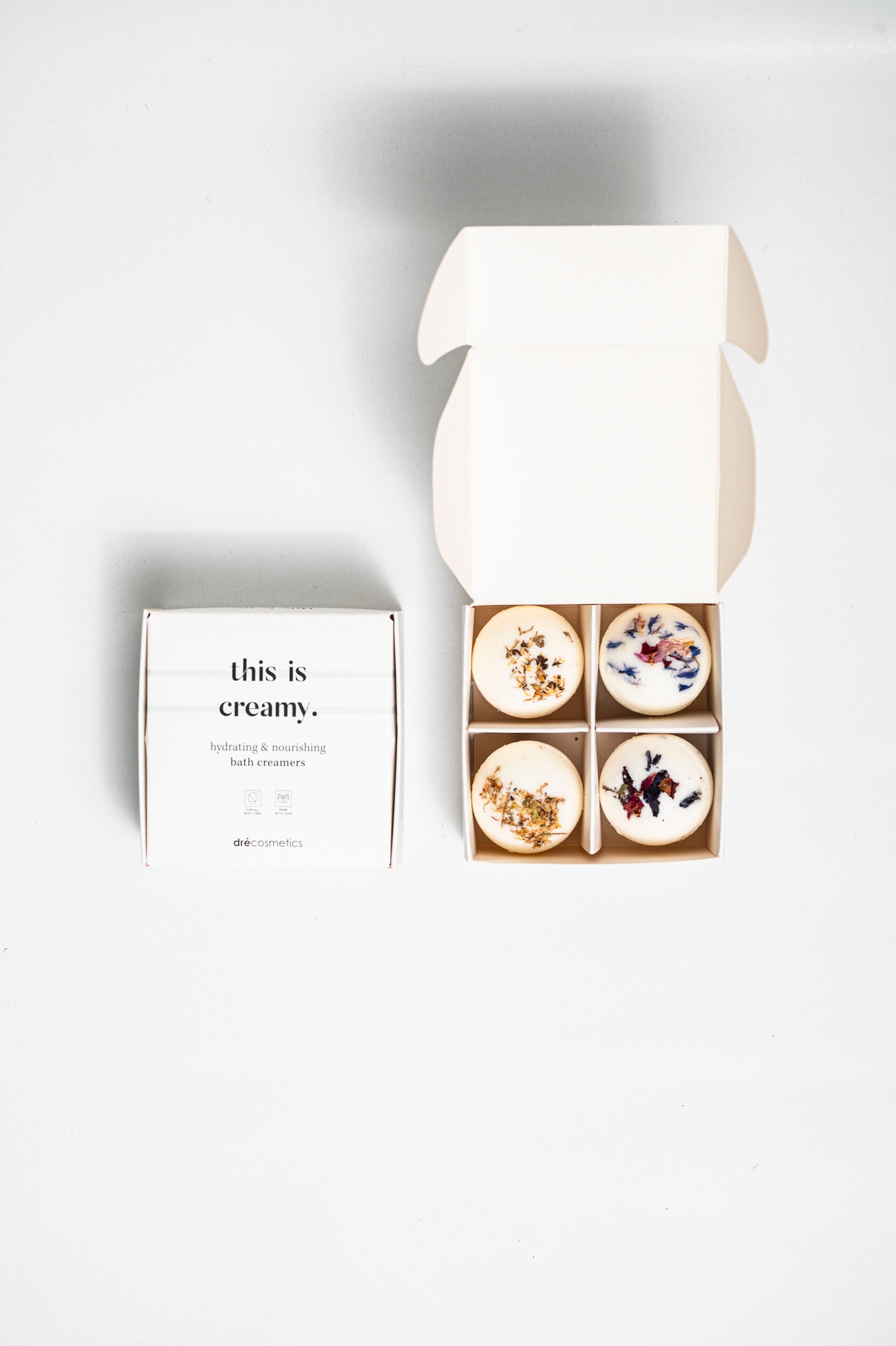 Bath Creamers "this is creamy." - doosje met 4 crèmeballen
