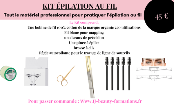 Kit épilation au fil