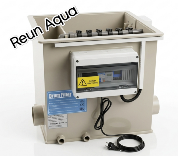 Filtre à tambour 20m3, UV-C intégré - Exclusivité REUN AQUA !