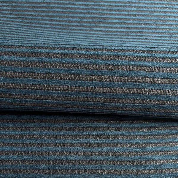 Jaquard streep blauw