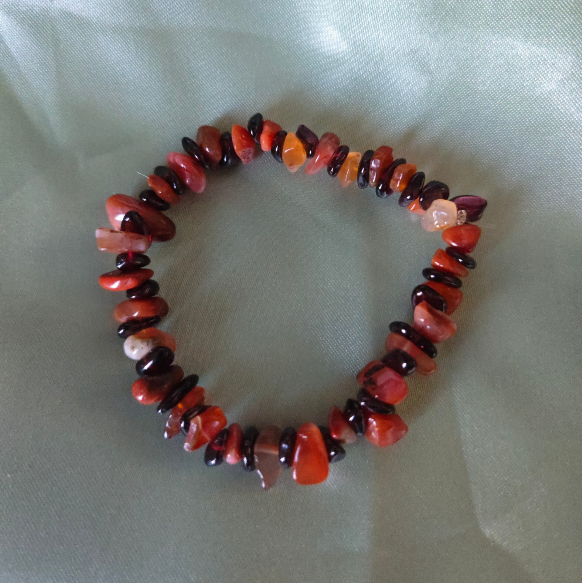 Karneol & Granat Armband