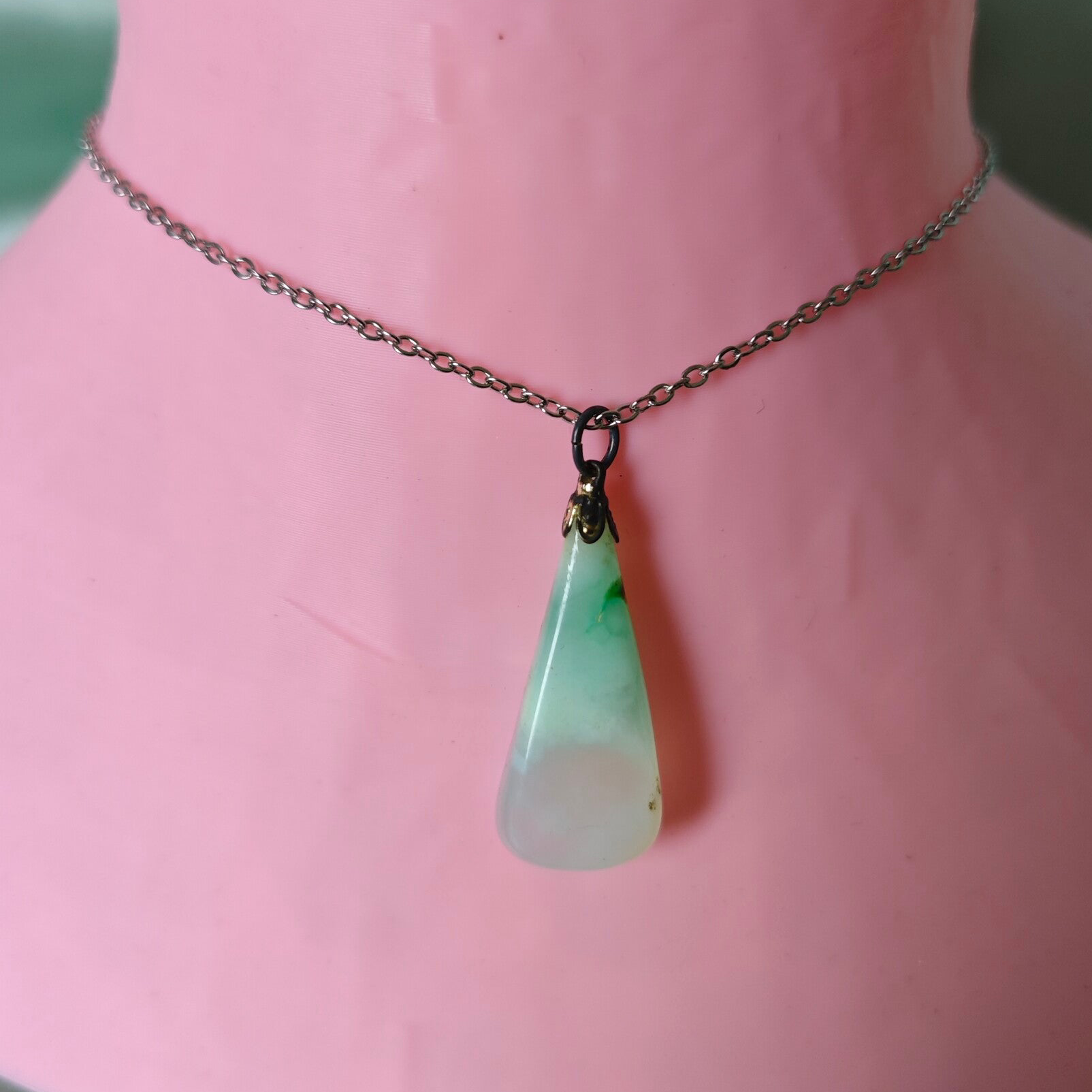 Chrysopras Halskette