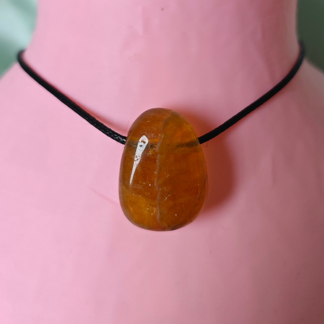 Gelber Fluorit Halskette