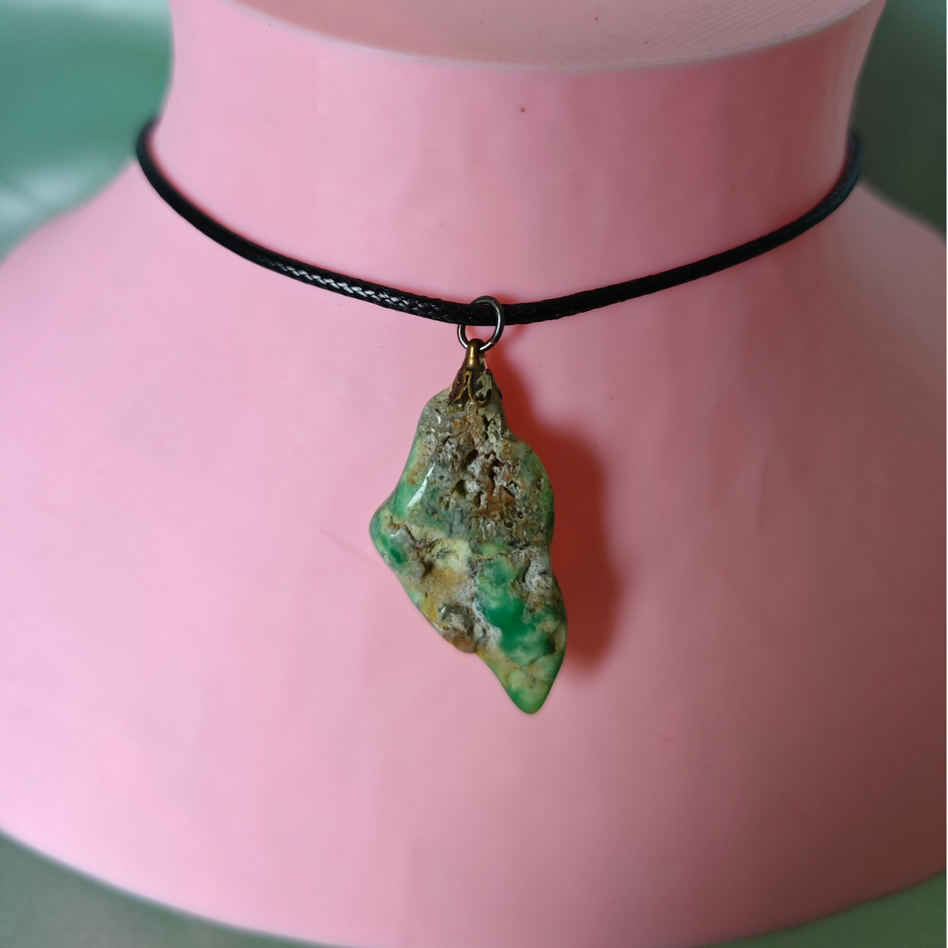 Chrysopras Halskette