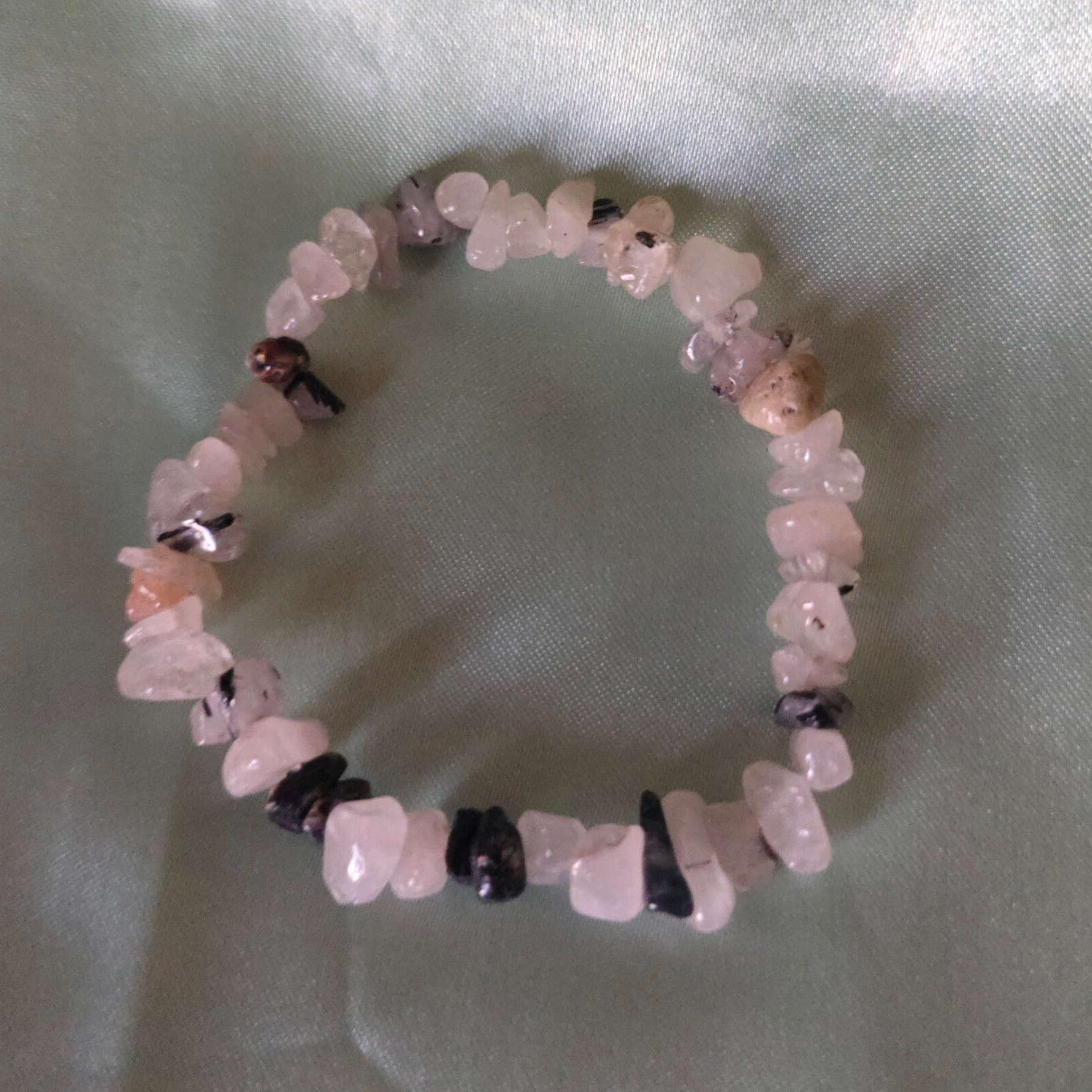 Tourmaline & Bergkristal Armband
