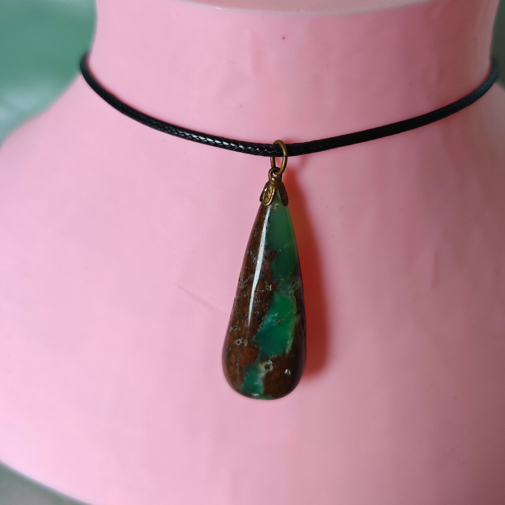 Chrysopras Halskette