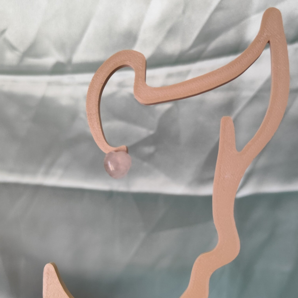 Rosenquarz Ohrstecker