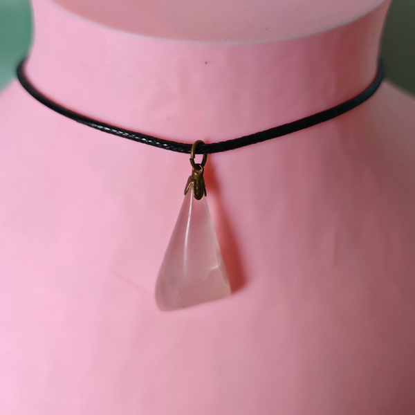 Rosenquarz Halskette