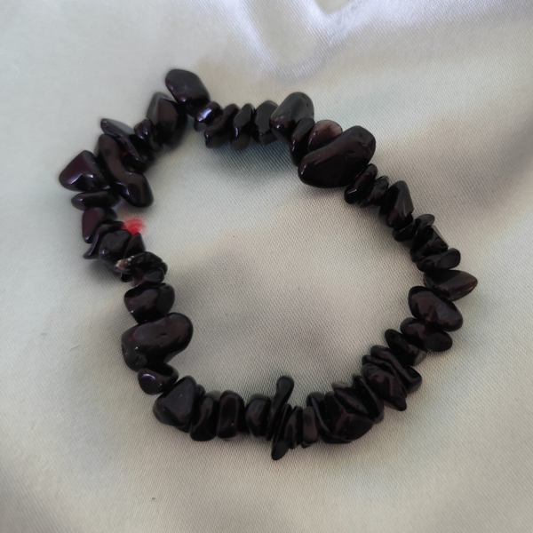 Schwarzer Obsidian Armband