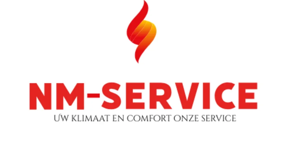 NM-service logo met slogan 'Uw klimaat en comfort onze service'