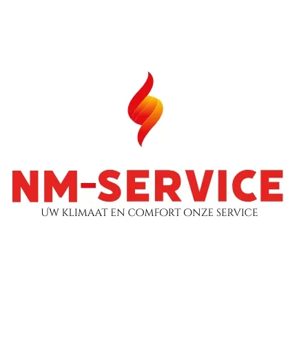 NM-service logo met slogan 'Uw klimaat en comfort onze service'
