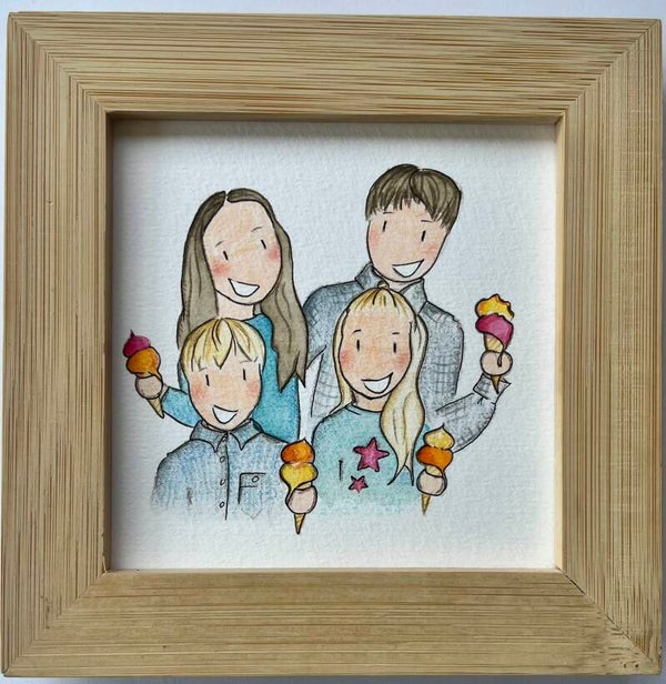 Vonkje 10x10 incl. lijstje