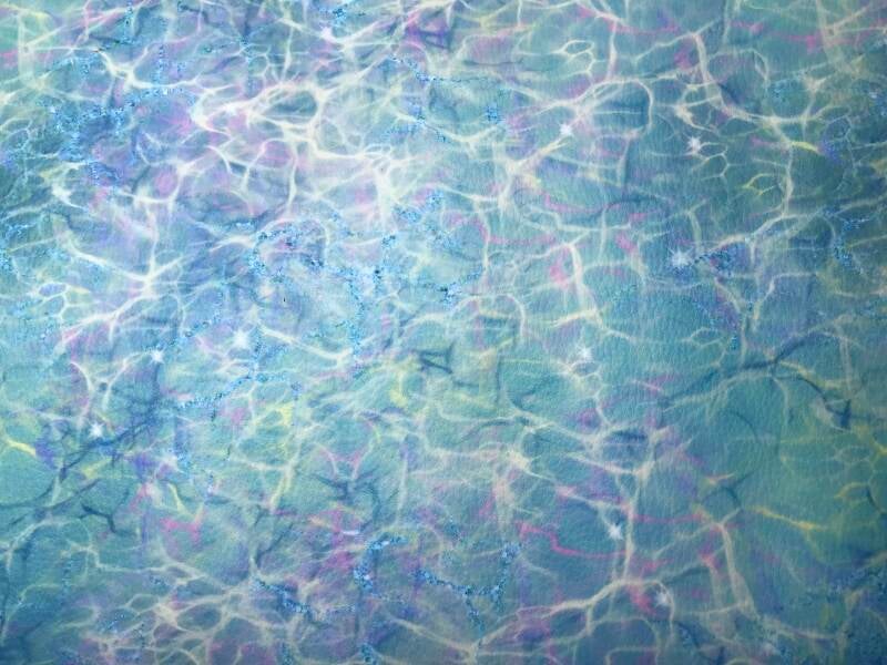 Aqua met wit en lila heelal