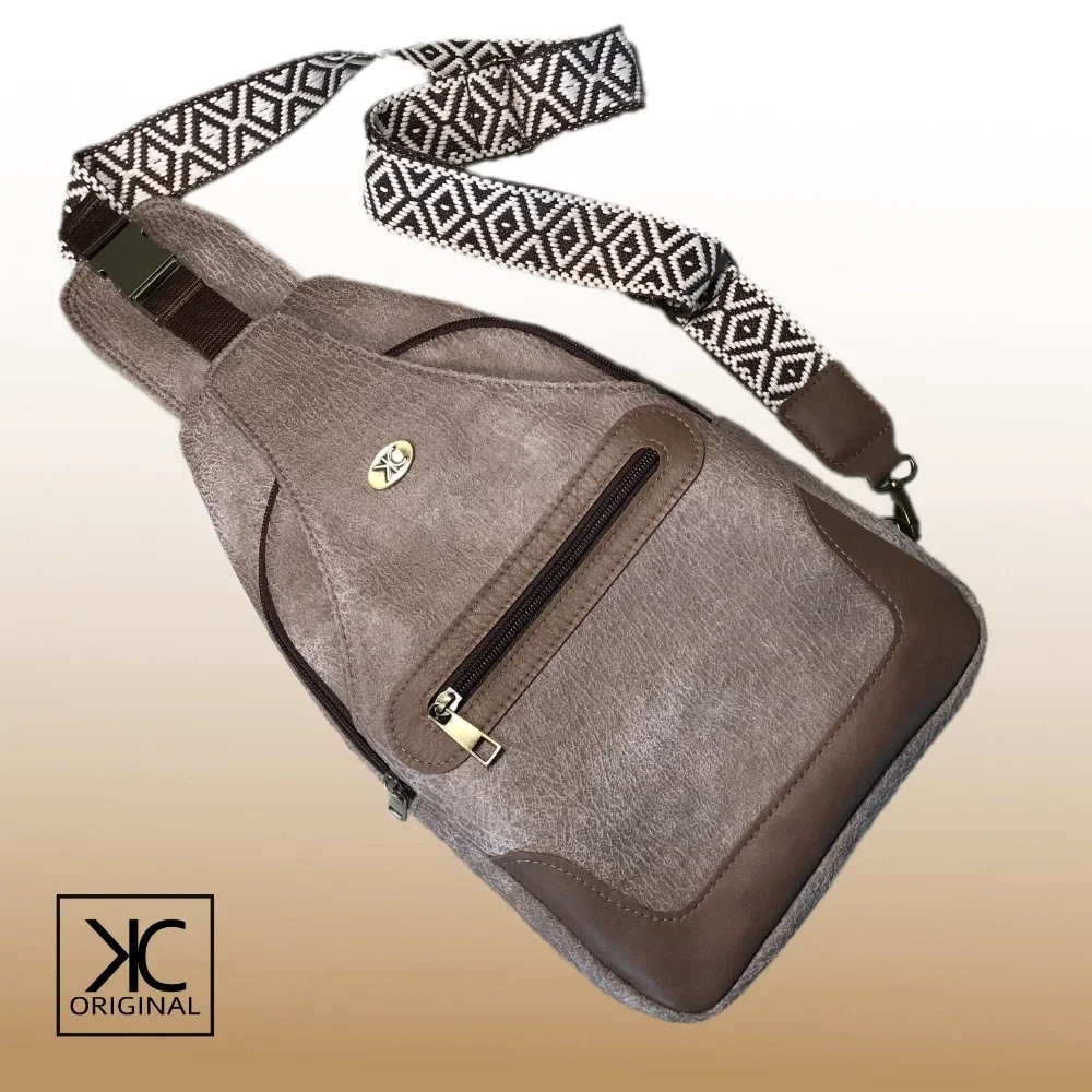 Sling tas Wayfarer leverbruin