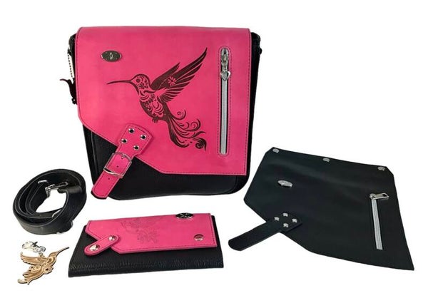 Schoudertas/Crossbody JeroniMore met verwisselbare flappen