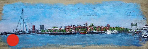 Schilderij Rotterdam Panorama