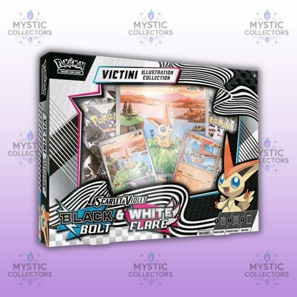 Pokémon Black Bolt & White Flare – Unova Victini Illustration Collection box