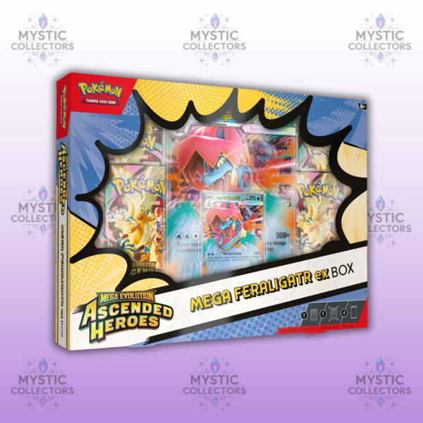 Pokémon Ascended Heroes EX Box – Mega Feraligatr