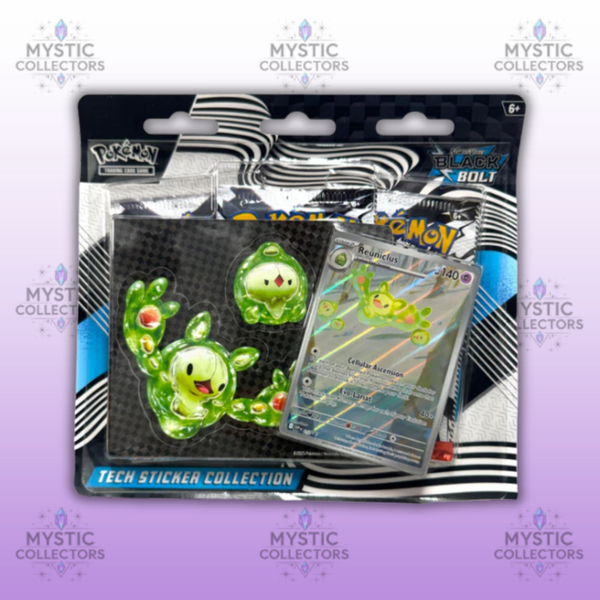 Pokemon - 3-pack blister Black Bolt Tech Sticker Collection