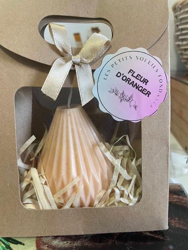 bougie à la cire de colza parfum Fleur d'oranger