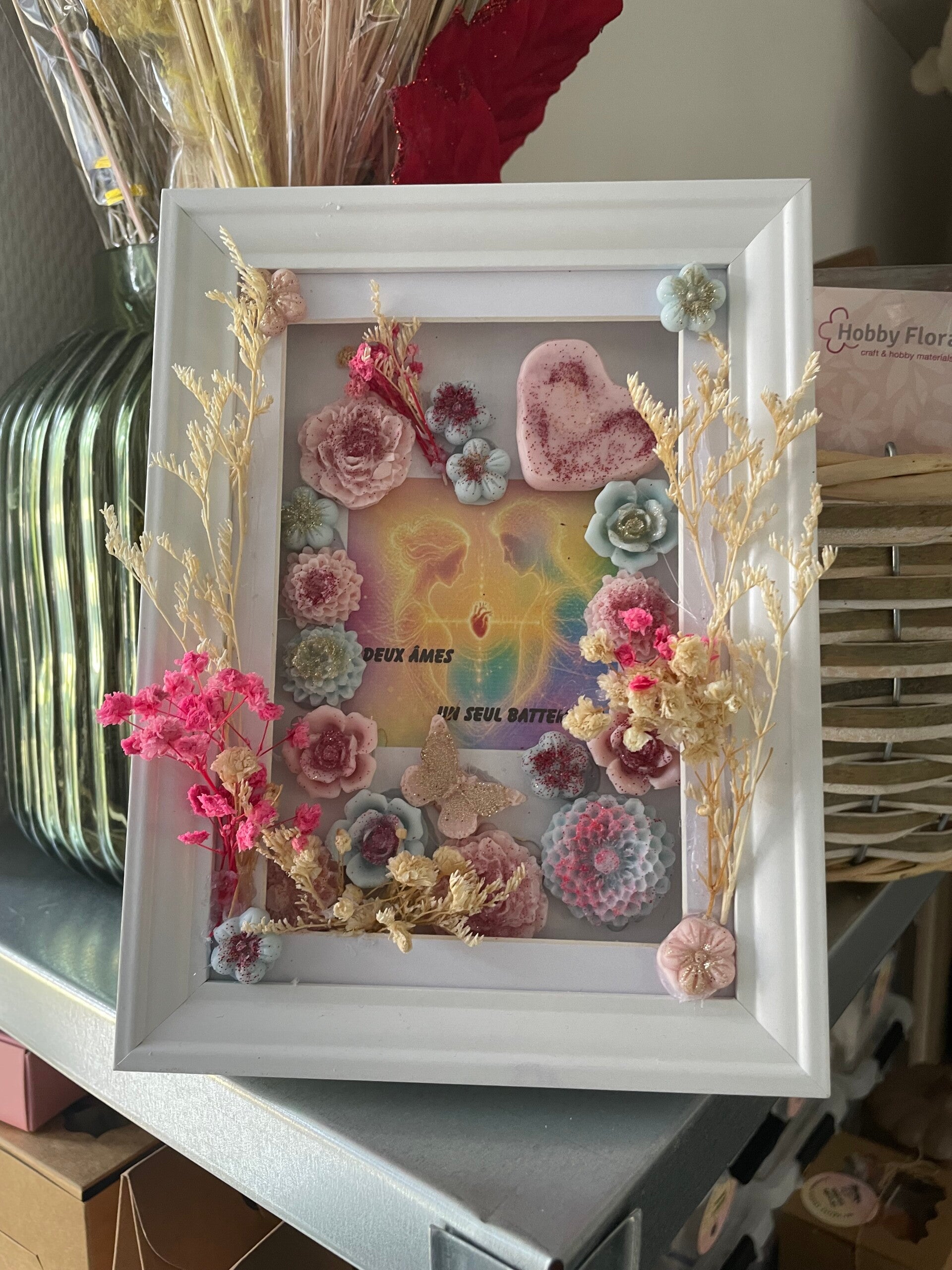 CADRE FLORAL FONDANTS PARFUMES les amoureux connectés