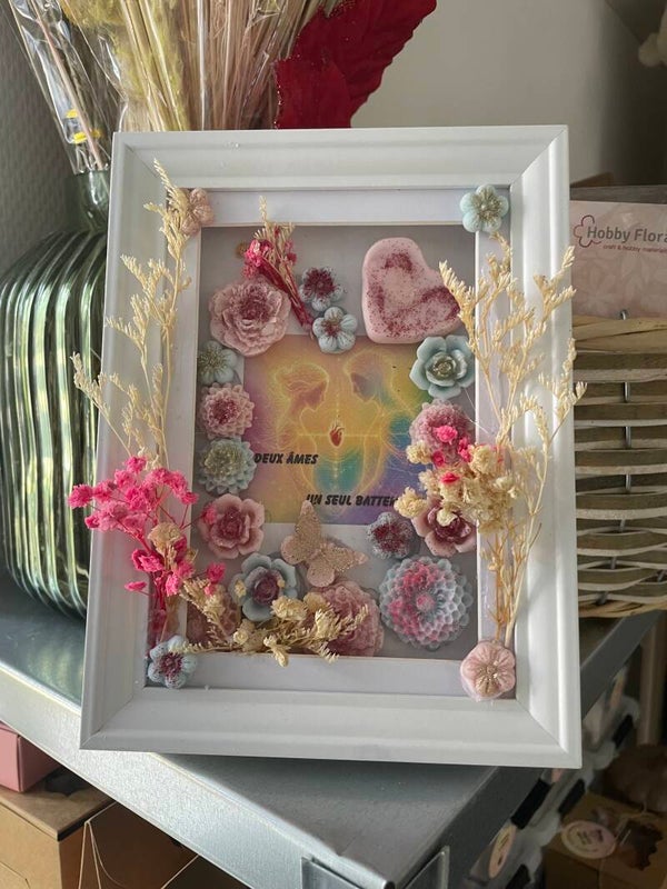 CADRE FLORAL FONDANTS PARFUMES les amoureux connectés