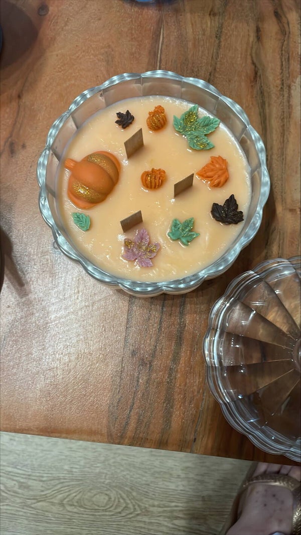 bougie automne parfum Barbe à Papa 300g à la cire de coco