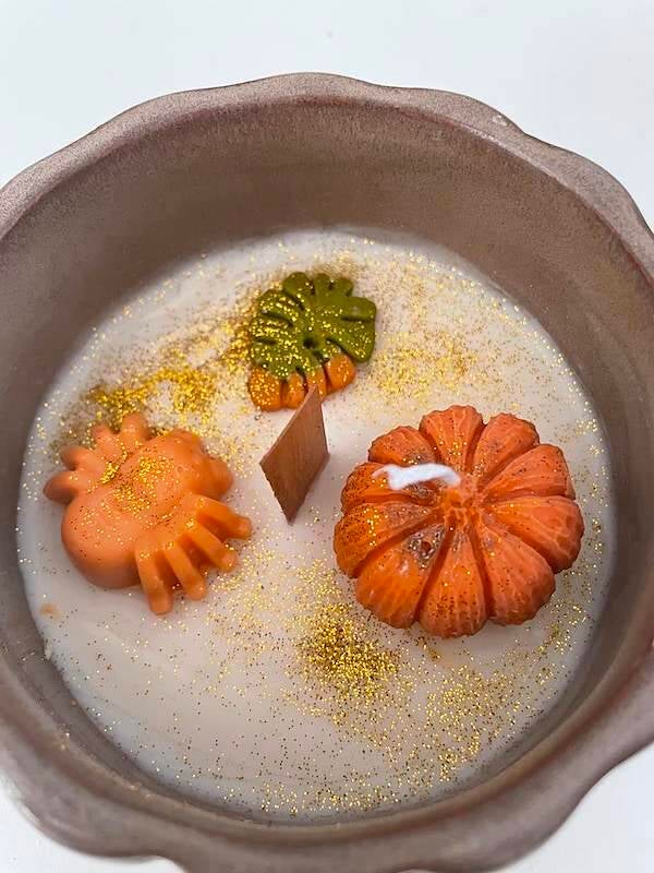 bougie automne parfum citrouille vanillée