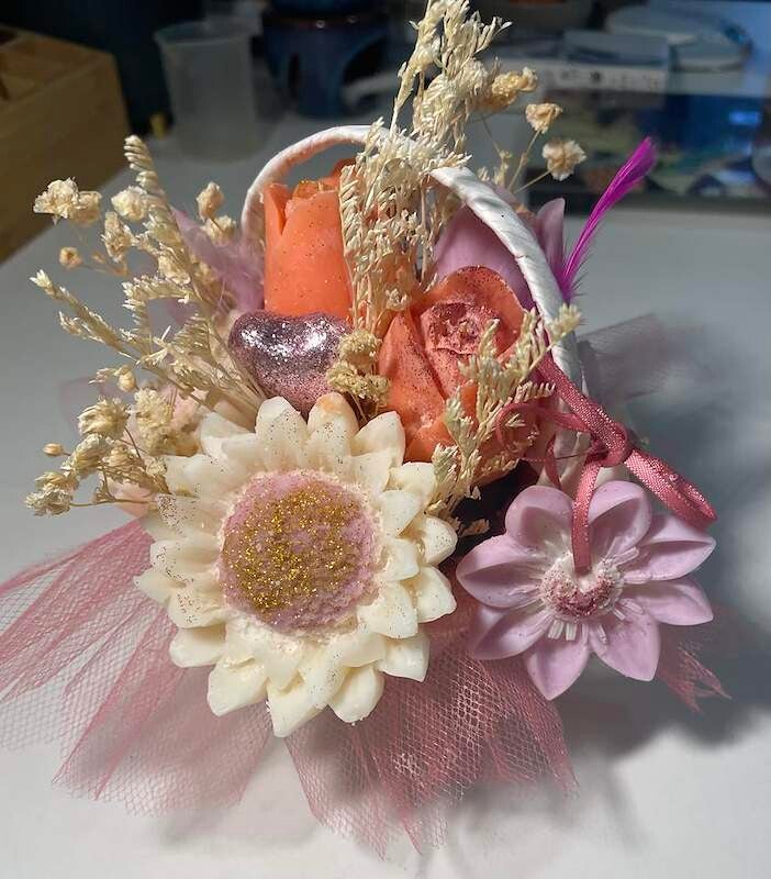 mini bouquet parfumé Barbe à Papa