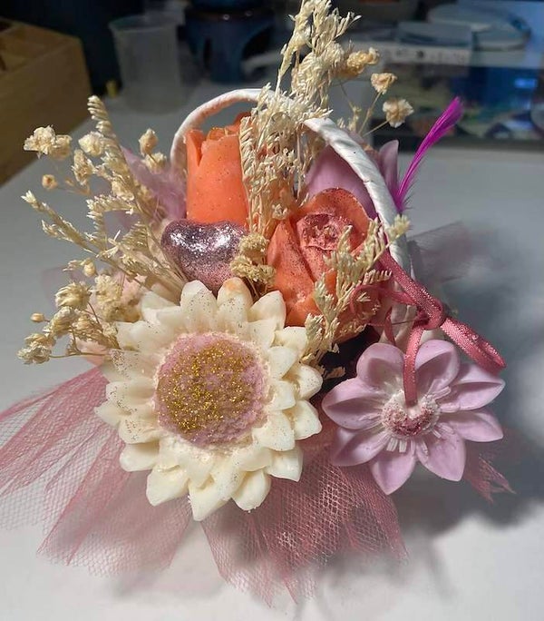 mini bouquet parfumé Barbe à Papa