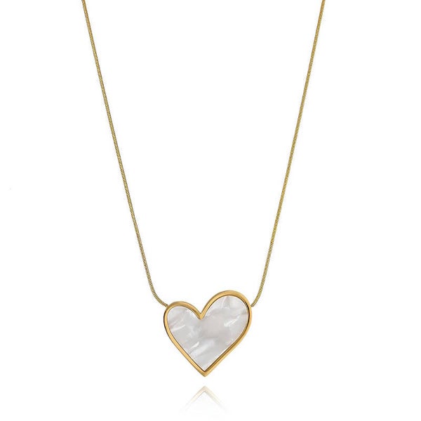 Ketting wit hart
