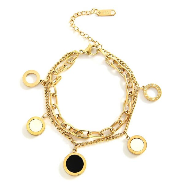 Armband zwart wit
