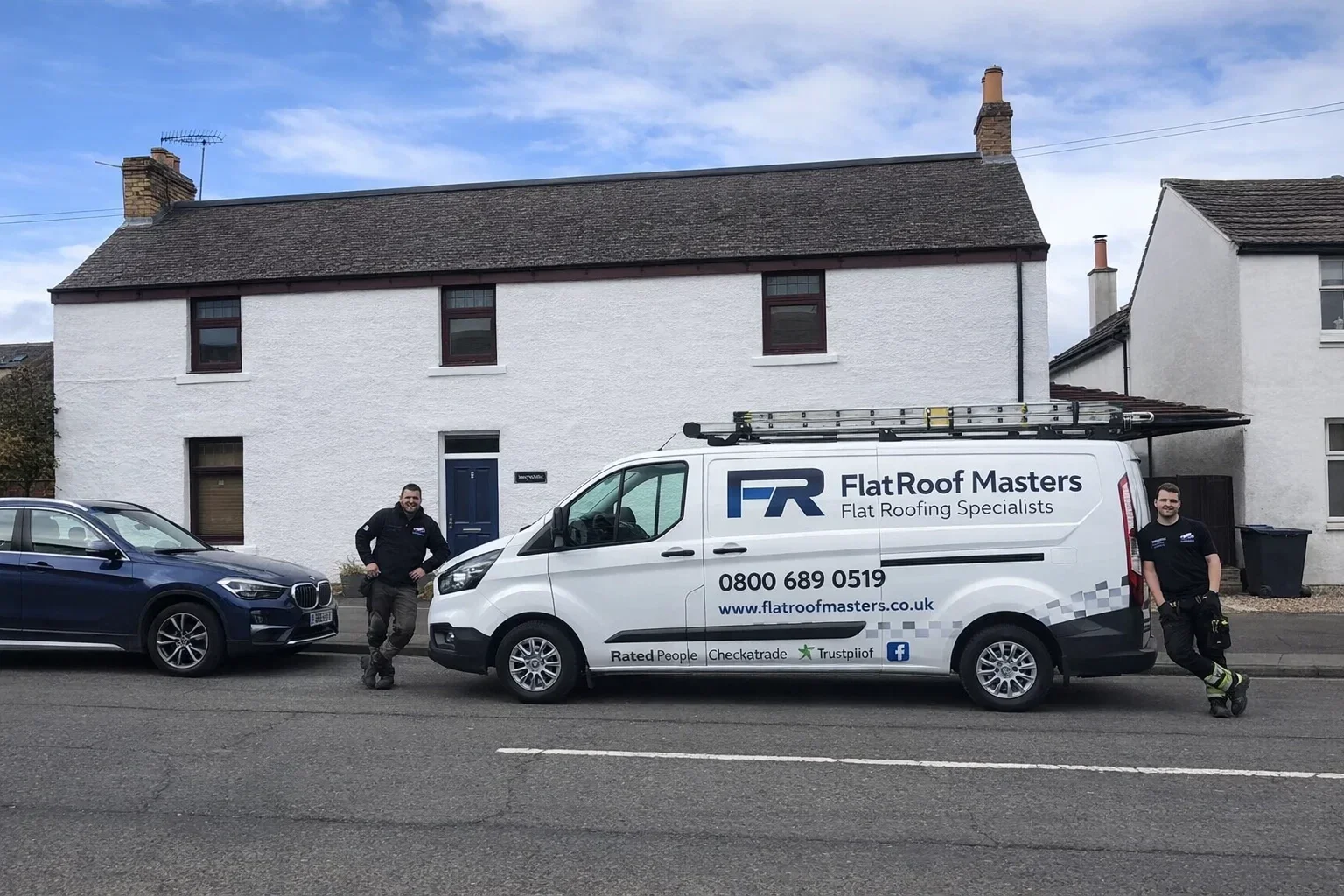Flat roofing installation in Anglesey, North Wales, serving Holyhead, Llangefni, Amlwch, Benllech, Menai Bridge and surrounding areas.