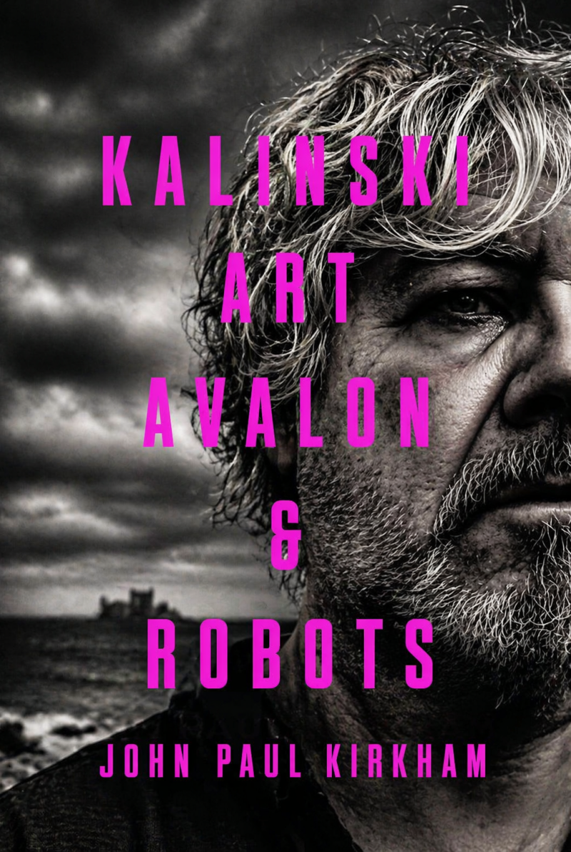 Kalinski Art Book Cover Featuring Moody Portrait in Monochrome of Jan Kalinski