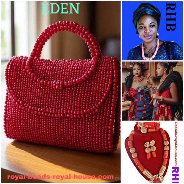 EDEN SIMPLE PRINCESS , Royal bracelets & colliers ➕️ a free exotic bag 😍 -1-2 beaded colliers -1- 2 bracelets -1-2 waist beads -1-2 anklets beads....=$950,55