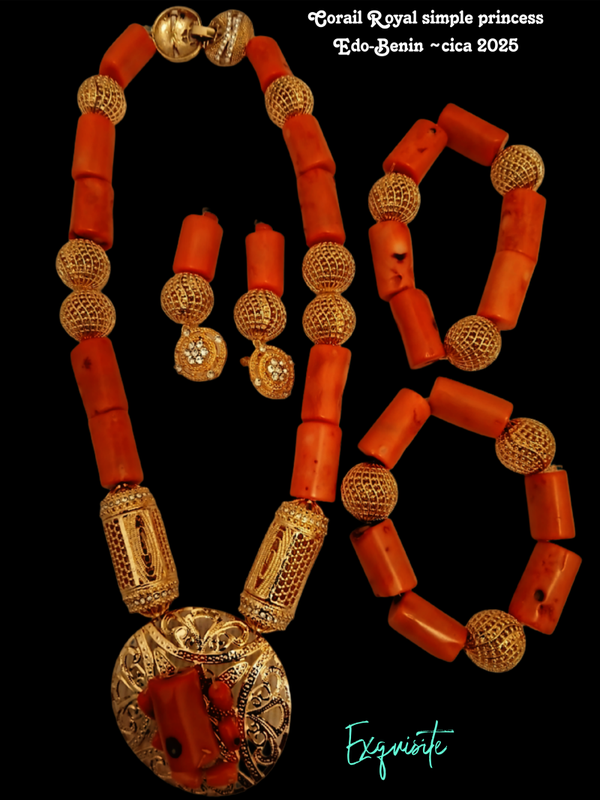 Corail Royal Simple Princess Set Beads Edo-Benin ~ cica 2025🔥❤️  Intricately Exquisite = €350,00