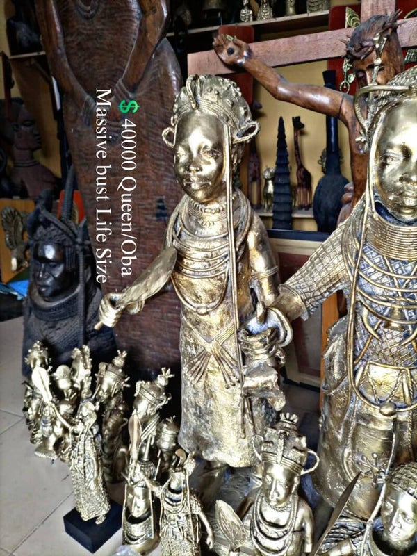 OBA/Queen MASSIVE BRONZE SCULPTURES life size BIG = €40000