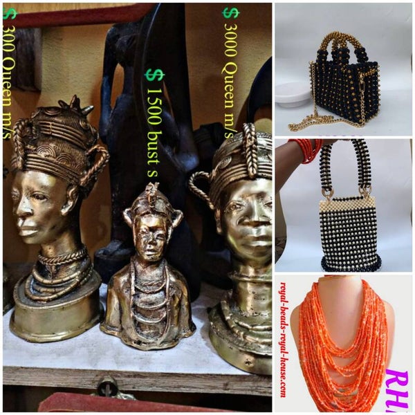 QUEEN  BRONZE  BUST + 1 Exotic bag + 1 simple set of Royal Beads = €3000