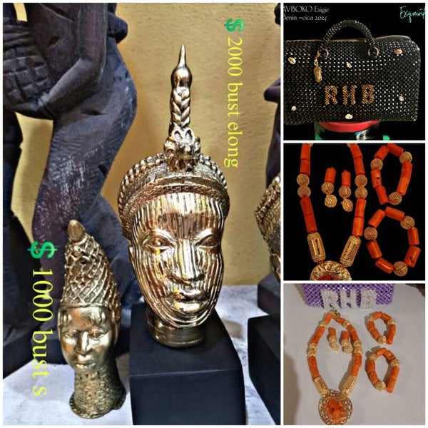 Elong  BRONZE  BUST + 1 Exotic bag + 1 simple set of Royal Beads = €1000