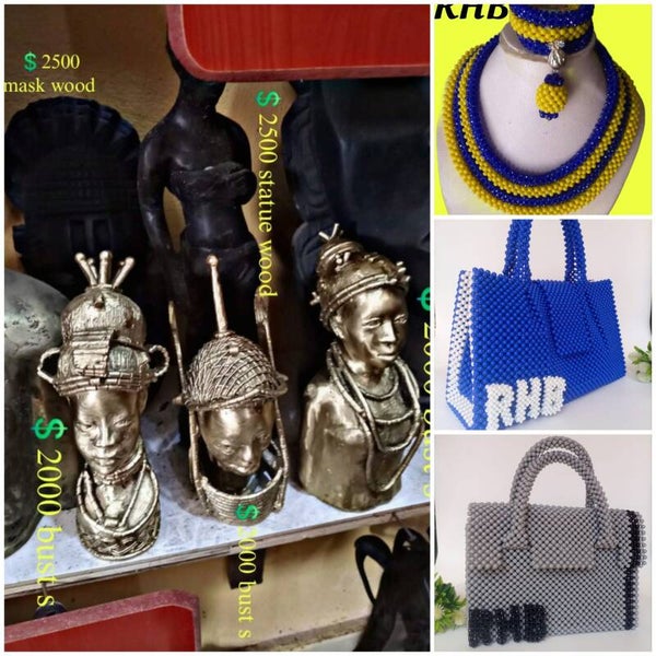 OBA  BRONZE  BUST + 1 Exotic bag + 1 simple set of Royal Beads = €2000