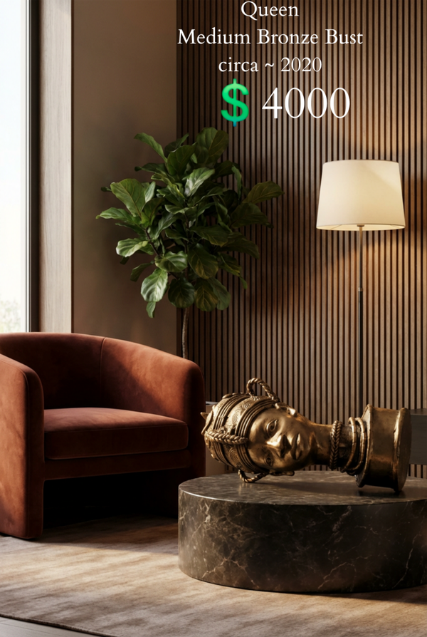 Queen Medium Bronze Bust circa ~ 2020 = £4000