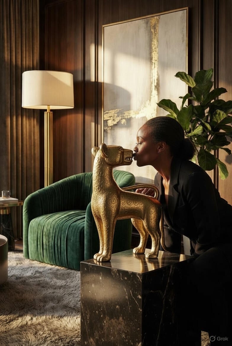 Leoprd 🐆 Bronze Statue Size Small = € 1500