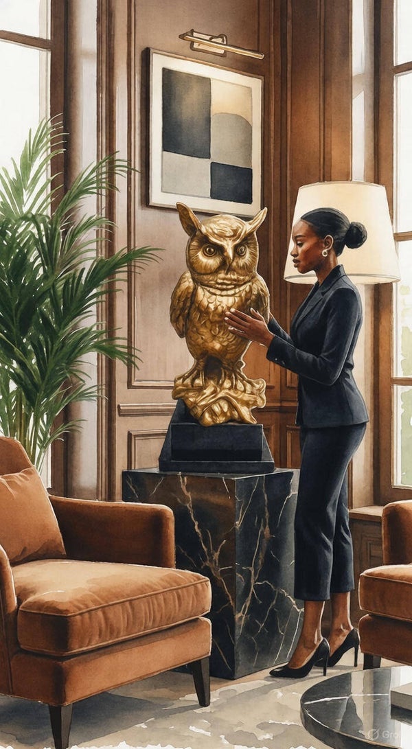Owl 🦉 Bronze Statue Large Size = € 5000